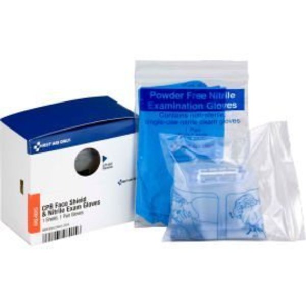 Acme United First Aid Only FAE-6015 SmartCompliance Refill CPR Face Shield & Nitrile Gloves, 1 Each FAE-6015